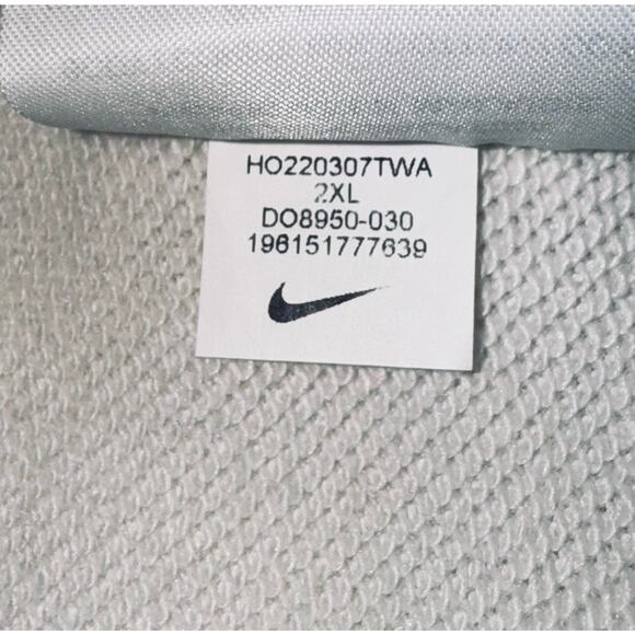 Nike Oregon Ducks Mens XXL White 1/4 Zip Mock Neck Pocket Reverse Weave Logo - Picture 9 of 9